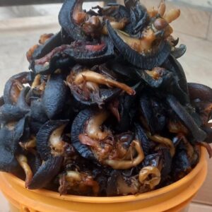 Oven dried snails