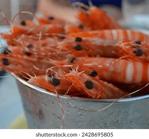 Oron prawns custard paint